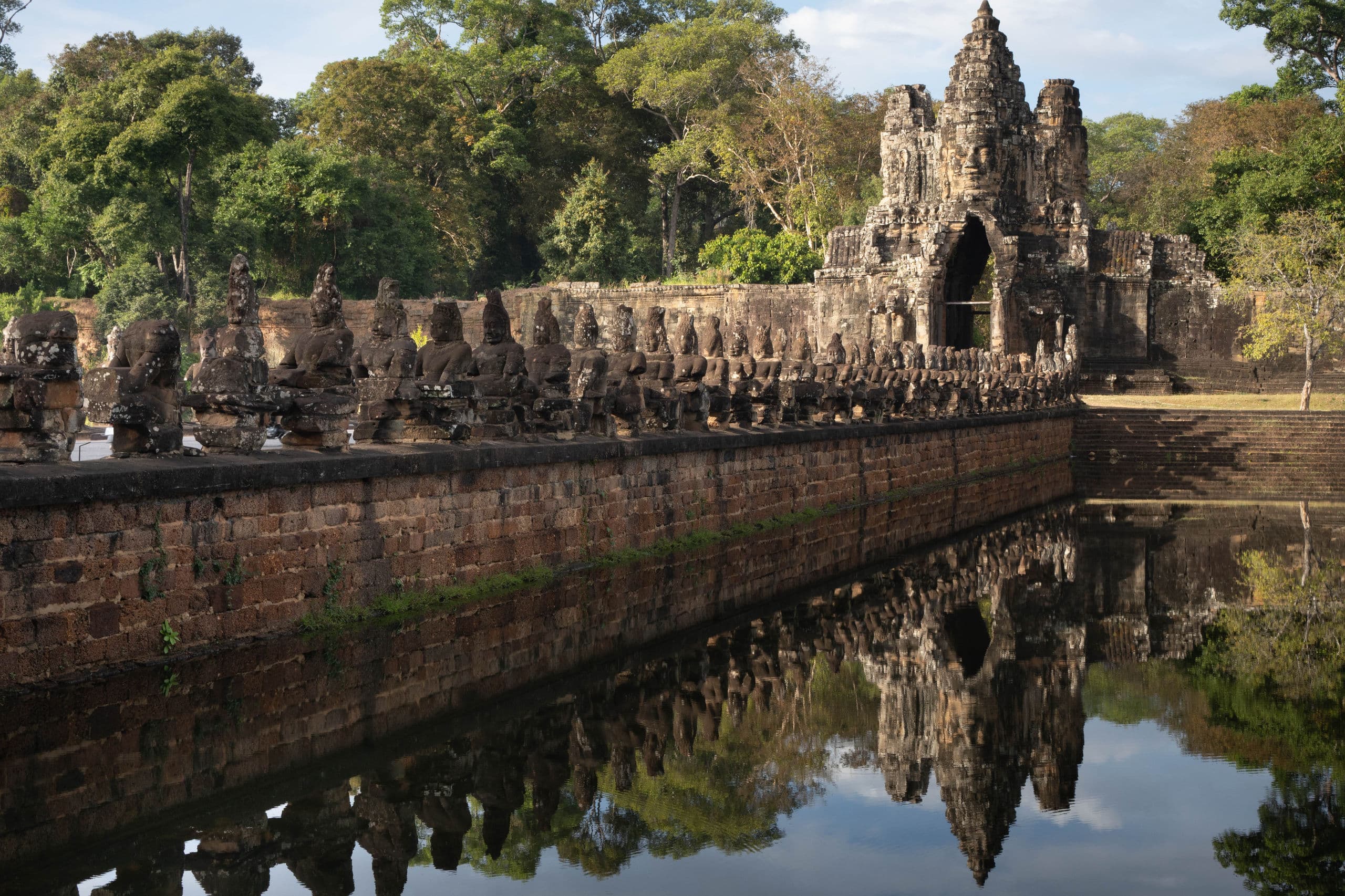 Vietnam and Cambodia — Reflection of temple